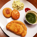 ショコラティあずさ's cooksnap of when they made 新感覚！カリっもっち〜りな揚げピザ.
