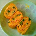 えりこ０８２４'s cooksnap of when they made ☆カニかまとねぎで卵焼き☆.