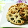☆こまっと☆'s cooksnap of when they made 厚切り蓮根のカリッともっちり食感ステーキ.