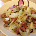 小ねこママもりんちゅ's cooksnap of when they made キャベツとしめじとソーセージのオイマヨ♪.