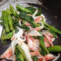 あき0304's cooksnap of when they made 簡単☆菜の花とかにかまのごまあえ.