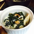 らんぴん's cooksnap of when they made 超安レシピ。竹輪とワカメの麺つゆマヨ和え.