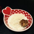 こりら３１９'s cooksnap of when they made 豆腐ハンバーグ（ひき肉）離乳食.