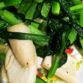 ☆Harue's cooksnap of when they made エリンギと小松菜のガーリックバター炒め.