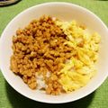 シャークン's cooksnap of when they made 美味しい！簡単☆鶏そぼろ丼.