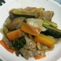 しいたけきのこ's cooksnap of when they made 豚バラなすの生姜焼き（人参入り）.