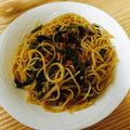 kinoyuki's cooksnap of when they made 超簡単！トマト和風パスタ.