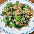 ゆぅクンクン's cooksnap of when they made 炒めるだけ簡単中華☆青梗菜・海老の卵炒め.