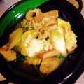 おみそちゃん♪'s cooksnap of when they made 簡単♪春菊の卵とじ.