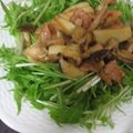 ロンコン's cooksnap of when they made 水菜サラダ。キノコのさっぱりドレッシング.