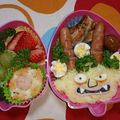 りんごんとう's cooksnap of when they made 妖怪ウォッチ キャラ弁 山吹鬼2.