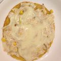 やよいろ's cooksnap of when they made 簡単朝食＊トルティーヤピザ＊.