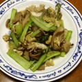 減塩パパ's cooksnap of when they made 小松菜と舞茸と玉子の炒め物.