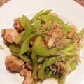 nacacana's cooksnap of when they made 旨!!!!鶏!セロリ!しらすの山椒炒め☆.