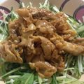 たけみずりん's cooksnap of when they made 豚肉のマヨ炒め水菜和え.