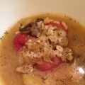 のえる流星群's cooksnap of when they made 野菜たっぷりタラと芽キャベツのスープ.