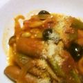 olive11's cooksnap of when they made 大豆入り♪黒オリーブとウインナートマト煮.