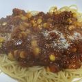 めい太＆ぽこ太's cooksnap of when they made ミートソース＊スパゲティ.
