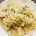 hiyokogirl's cooksnap of when they made ｷｬﾍﾞﾂとささみのあんかけ塩焼きそば！.