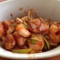 なつれんママ's cooksnap of when they made バナメイエビとなんでも葱のケチャップ炒め.