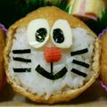 ma___111's cooksnap of when they made キャラ弁+ドラえもんいなり+.