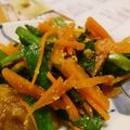 ribeka's cooksnap of when they made 小さな野菜のおかず☆ニラと人参の胡麻和え.