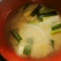 TYSK's cooksnap of when they made 大根とにらの味噌汁.