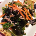 こまこまこっこ's cooksnap of when they made わかめとほうれん草とおじゃこの中華和え☆.