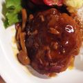 いくら580's cooksnap of when they made 簡単、煮込みハンバーグ.
