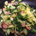 seacomet's cooksnap of when they made キャベツとウィンナーの和風炒め.