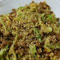 まひのママ's cooksnap of when they made 豚挽き肉とキャベツのコチュジャン炒め.