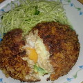 HIRIAlove's cooksnap of when they made 冷凍卵de半熟卵とろ～りスコッチエッグ.