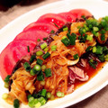 猫柳商店's cooksnap of when they made 鰹のたたきのねぎタレ゜+｡.
