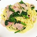 ぴっつる's cooksnap of when they made 菜の花とベーコンのペペロンチーノ☆.