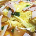 ＬＡＰＩＳ。's cooksnap of when they made カップ麺アレンジ★とろとろ卵のかに玉丼！.