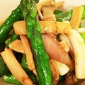 musume0528's cooksnap of when they made いかとアスパラのオイスターバター炒め.