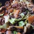 agak's cooksnap of when they made 牛エリンギ炒め、味噌オイスターで★.