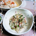 ＴＯＭＯＷＡＴ's cooksnap of when they made 切り干し大根とかいわれ・蒲鉾の酢の物♪.