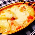 大満足's cooksnap of when they made クリームシチューリメイク☆ドリア.