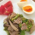 ククアキ's cooksnap of when they made 簡単！豚肉ブロッコリーのカフェ風.