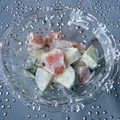 。・＊Reve＊・。's cooksnap of when they made サーモンと胡瓜のマヨワサビ醤油和え.
