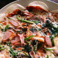 nekowahaha's cooksnap of when they made 餃子の皮で簡単ピザ～☆.