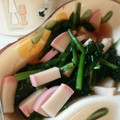 ❦sapphire❦'s cooksnap of when they made お弁当に★ほうれん草とかまぼこのおひたし.