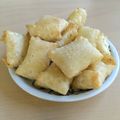 HItom13's cooksnap of when they made 持ち寄りに！餃子の皮でさつまいもパイ.