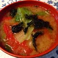 かず吉。's cooksnap of when they made トマトとレタスのお味噌汁☆.
