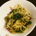 ajymin's cooksnap of when they made もやしとあおさのりの炒め物.