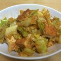 και's cooksnap of when they made 厚揚げとキャベツのピリ辛味噌炒め.