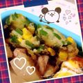 ぷりんちょこ♪'s cooksnap of when they made 大量消費！ピーマンとコーンのかき揚げ.