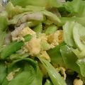 料理作造's cooksnap of when they made 塩キャベツリメイク！豚肉の中華風炒め.