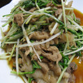 *まち*'s cooksnap of when they made 水菜のしょうが焼き.